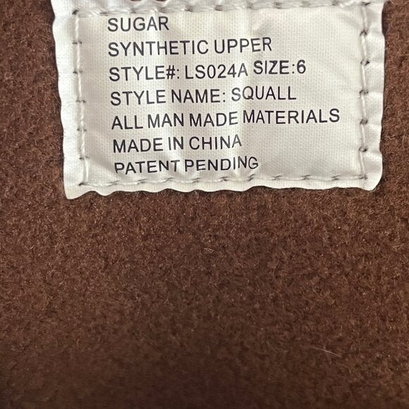 Sugar Waterproof Duck Boots Rain Wet Women's Size 6 Brown - EUC Lace Up - Picture 9 of 9